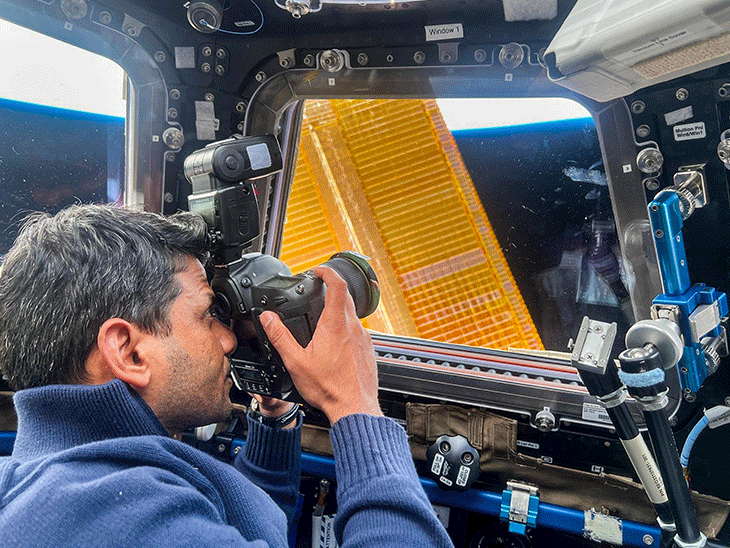 Shubhanshu shukla isS photos; Cupola Module Earth View | Axiom-4 Mission | Astronaut Shubhanshu saw Earth from the special window of ISS: photographs of the earth from the 7 windows; 9 days completed in international space station